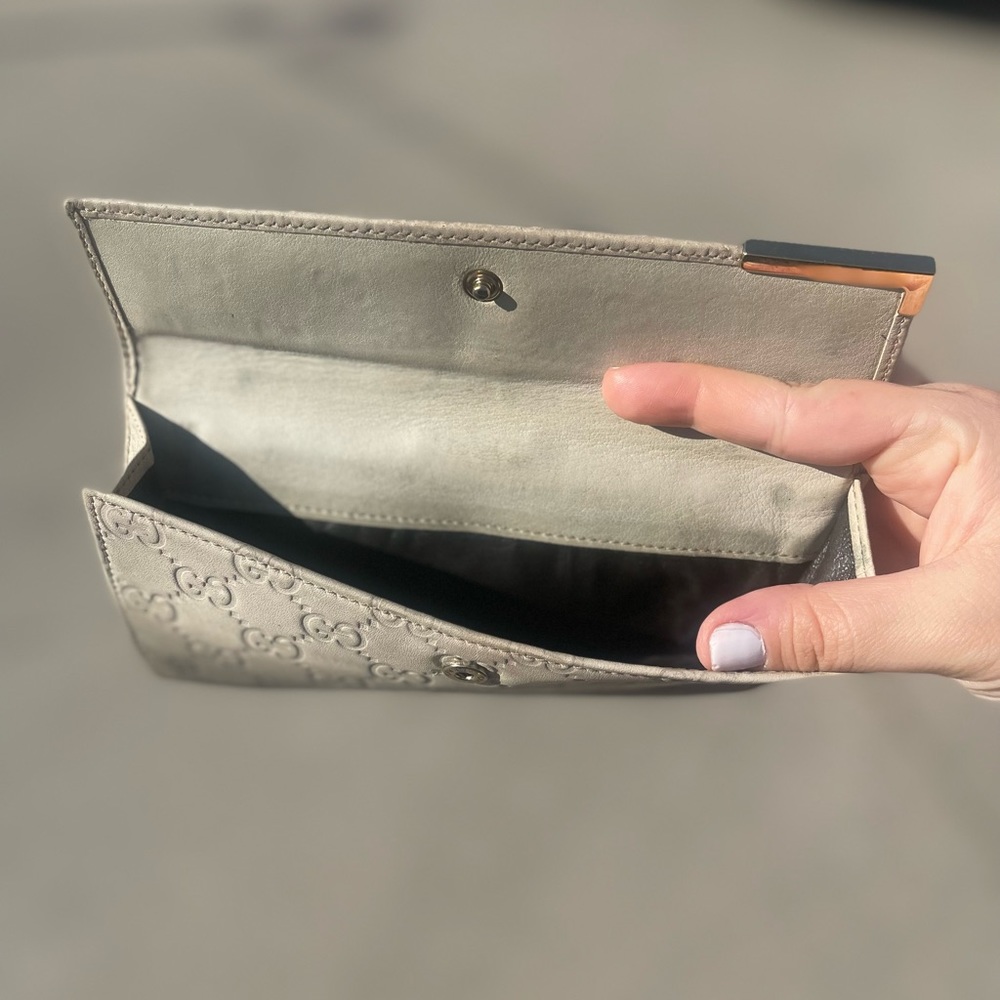 Gucci RARE Vintage Authentic Two-Sides Long Wallet - Picture 6 of 7